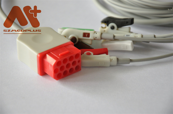 สายเคเบิล ECG เชื่อมต่อโดยตรง 5 สายสำหรับ Bionet BM5 เข้ากันได้