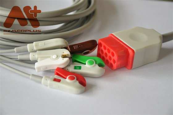 สายเคเบิล ECG เชื่อมต่อโดยตรง 5 สายสำหรับ Bionet BM5 เข้ากันได้