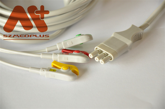 Primedic XD30 3 สายไฟ 3 ขา IEC Ecg Cable Connectors