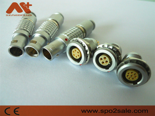 เครื่องเชื่อมเคเบิลการแพทย์ทองแดง โลหะ 1B 2pin 4pin 5pin 6pin
