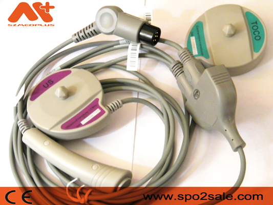 Goldway UT3000A 3 In 1 Fetal Transducer พร้อมสาย TPU สีเทากลม 6pin