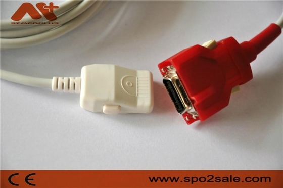 2.4M 20Pin Spo2 Adapter Cable สีแดง PC-04 (2058) PC-08 (2059) PC-12 (2060)
