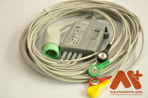 ไฟซิโอคอนโทรล คอมพาติบอล ECG ทรังเคเบิล 4 นํา - 11111-000020