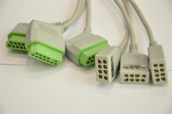 สายเคเบิลสำหรับผู้ป่วย ECG ที่เข้ากันได้กับ Nihon Kohden 6 ตะกั่ว JC-906PA
