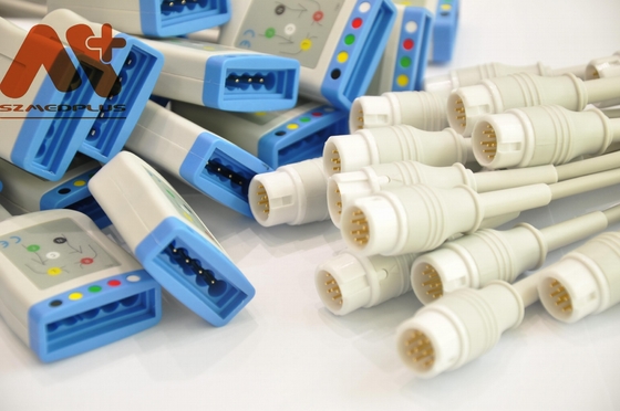 5 สายเคเบิลสำหรับผู้ป่วย ECG ตะกั่ว 12 พิน Philips M1668A สำหรับจอภาพผู้ป่วย