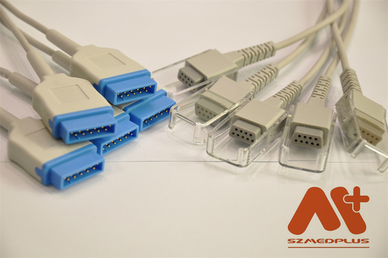 สายเคเบิลต่อขยาย Spo2 2.4M 2027263-002 สายเคเบิล Ge Spo2 สำหรับ szmedplus
