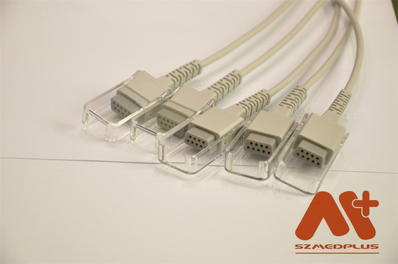 สายเคเบิลต่อขยาย Spo2 2.4M 2027263-002 สายเคเบิล Ge Spo2 สำหรับ szmedplus