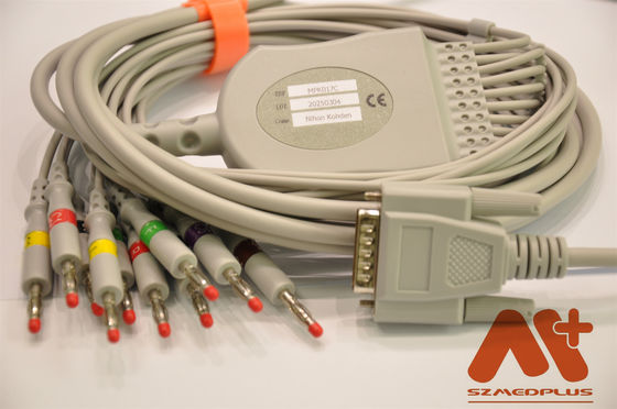 คาร์ดิโอนิคส์ 10 สายเคเบิล ECG สําหรับคาร์ดิโอนิคส์ Cardio Touch / Cardio Plug เครื่อง EKG